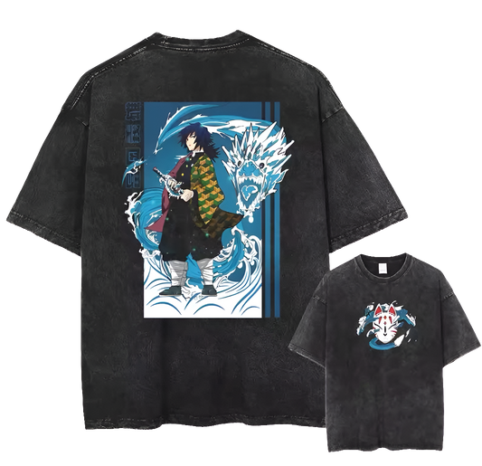 The Water Hashira from Demon Slayer Oversized Tee