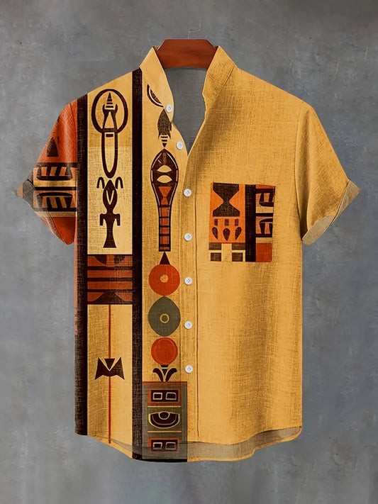 Ochre Yellow Tribal Totem Shirt