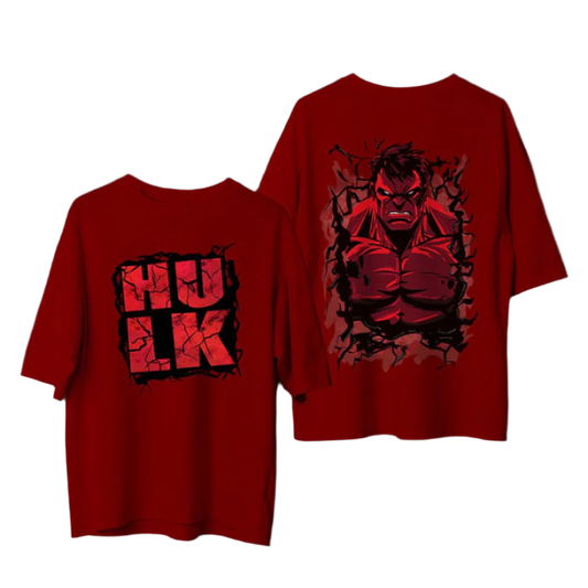 Rage Unbound – Red Hulk Edition Oversized Tee