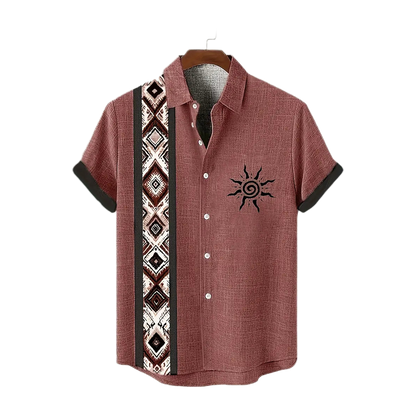 Desert Sun Geo-Panel Camp Shirt