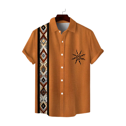 Desert Sun Geo-Panel Camp Shirt