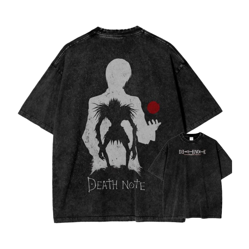 Discover the Enigma with L & Ryuk’s Dual Worlds Oversized Tee