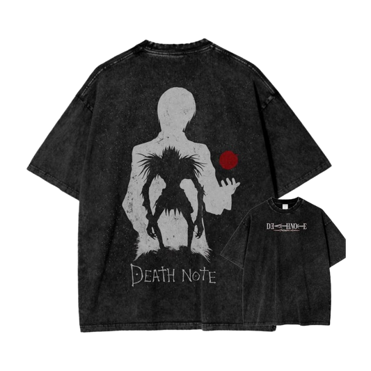 Discover the Enigma with L & Ryuk’s Dual Worlds Oversized Tee