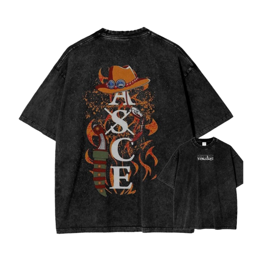 Embody the Fire of Ace with This Legendary Oversized Tee