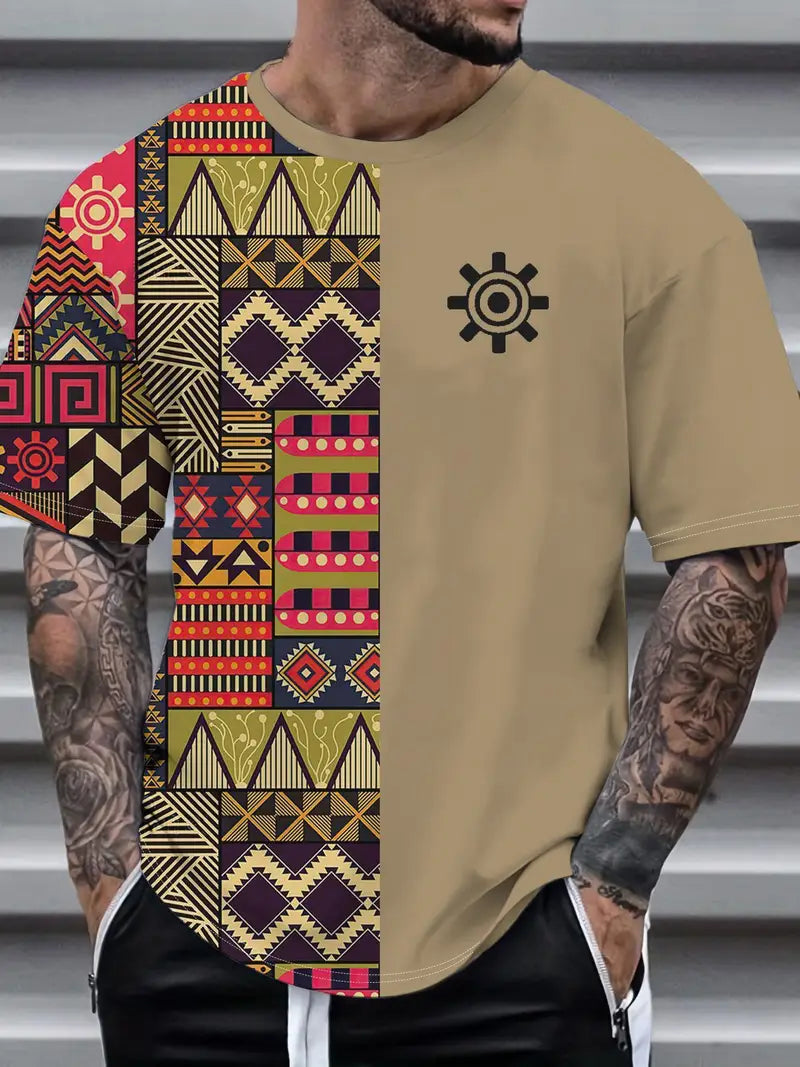 Adinkra Gear Block Tee