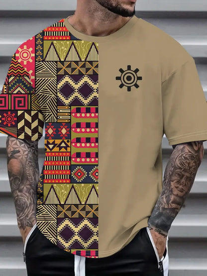 Adinkra Gear Block Tee