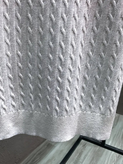 Men's Casual Knit Tshirt - Half-Sleeve Crewneck, Ribbed Texture Tee