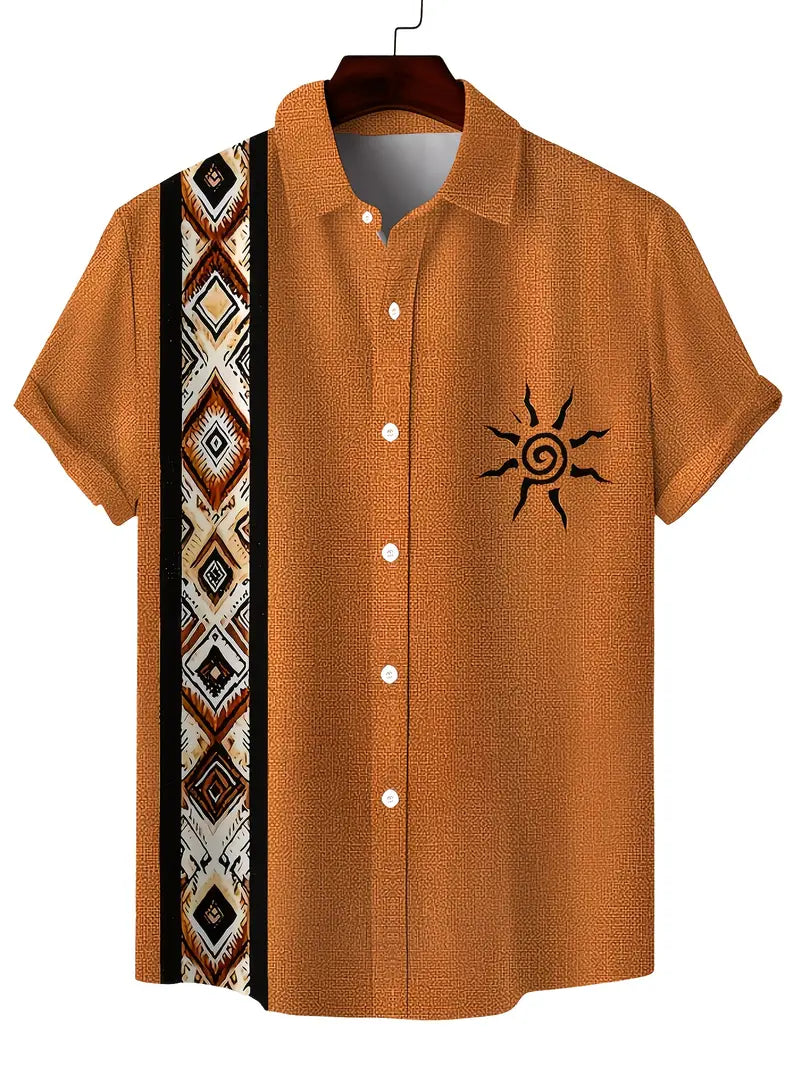 Desert Sun Geo-Panel Camp Shirt