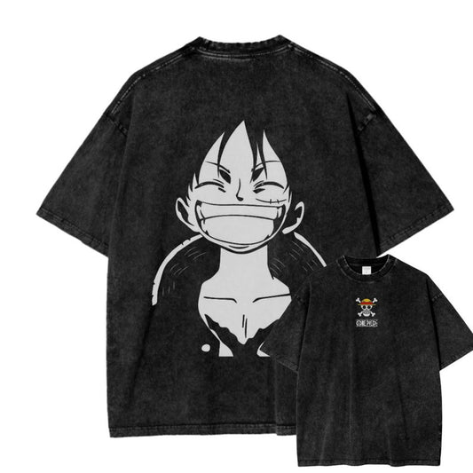 Luffy's Boundless Freedom  – Break Free, Dream Big! Oversized Tee