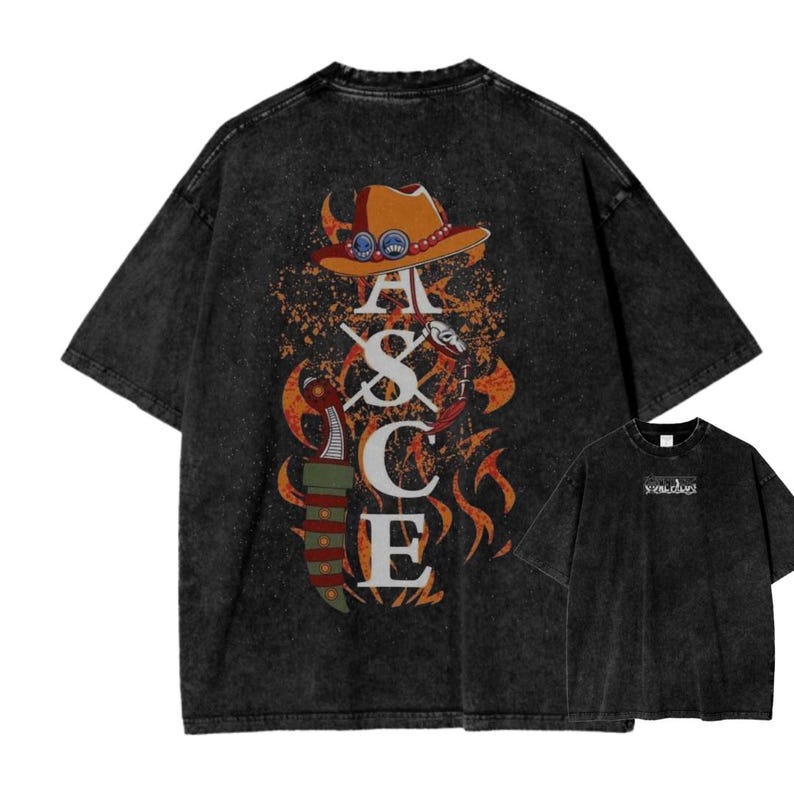 Embody the Fire of Ace with This Legendary Oversized Tee