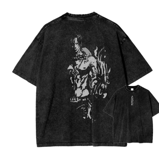 The Flame Warrior Fire Fist Ace Oversized Tee