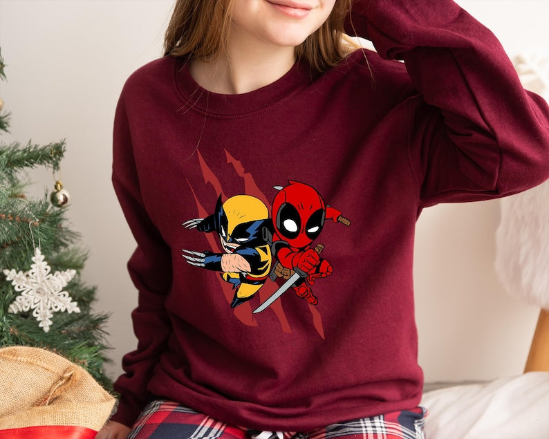 Weapon X Meets Weapon Crazy: Deadpool & Wolverine T-shirt