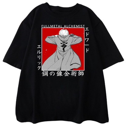 Edward Elric's Journey Fullmetal Alchemist Oversized Tee