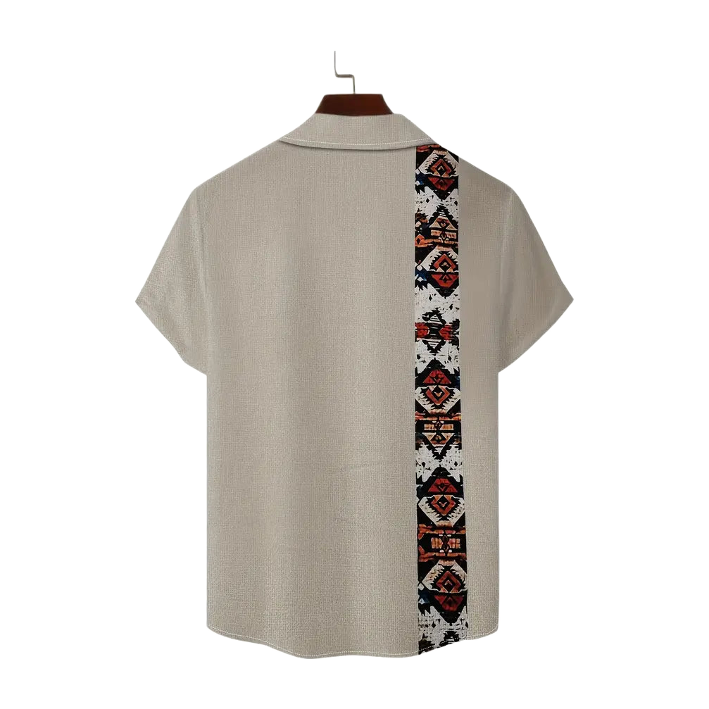 Navajo Geo-Panel Camp Shirt