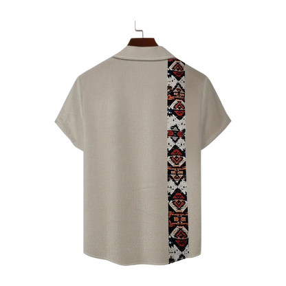 Navajo Geo-Panel Camp Shirt