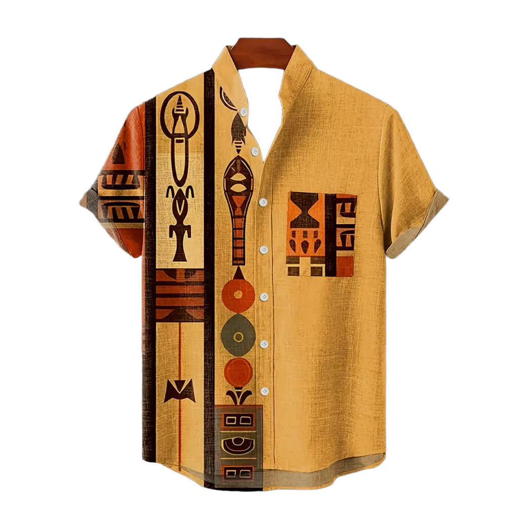 Ochre Yellow Tribal Totem Shirt