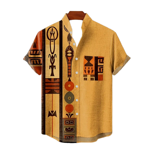 Ochre Yellow Tribal Totem Shirt