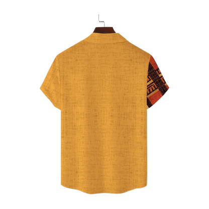 Ochre Yellow Tribal Totem Shirt