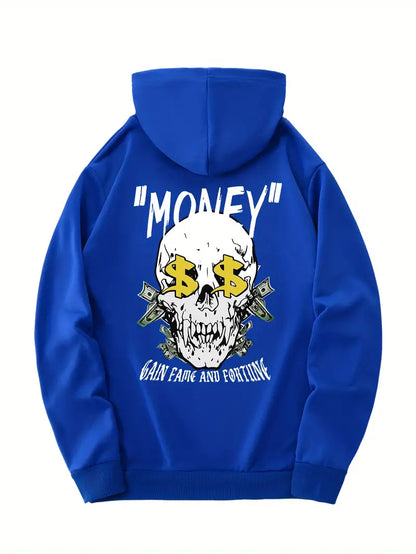 "Money" Skull Hoodie