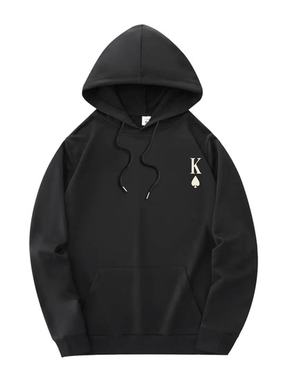 Royal Flush of Style: King of Spades Hoodie