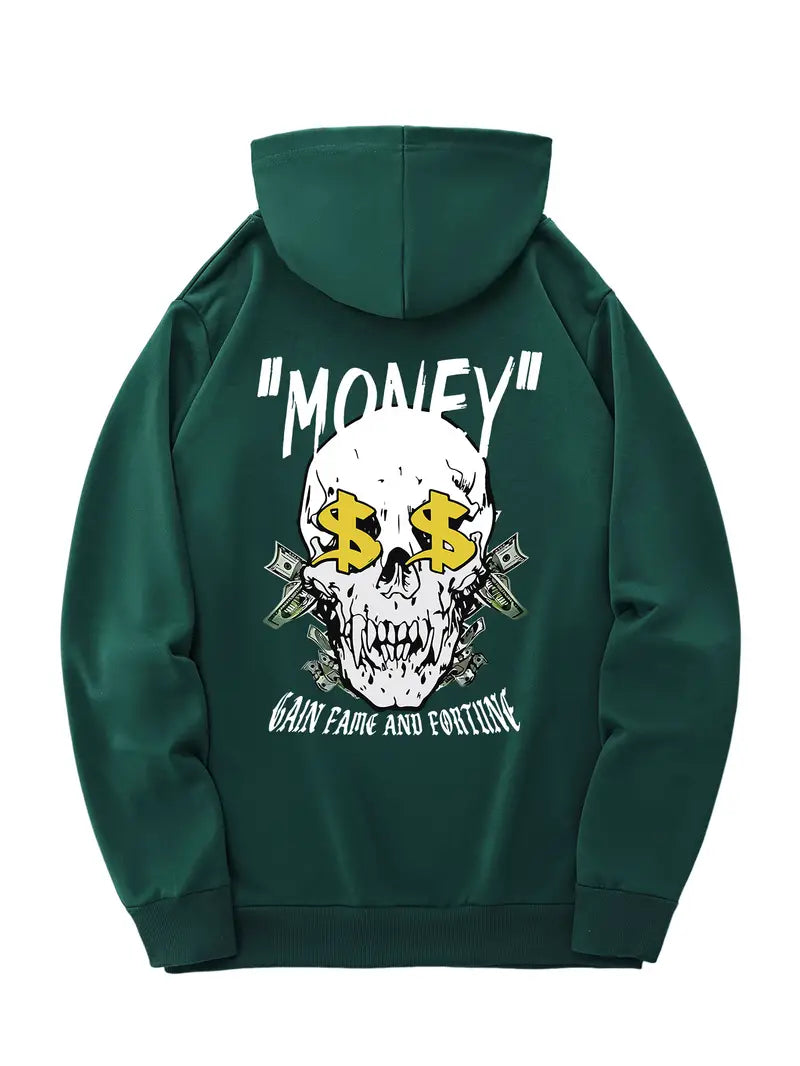 "Money" Skull Hoodie