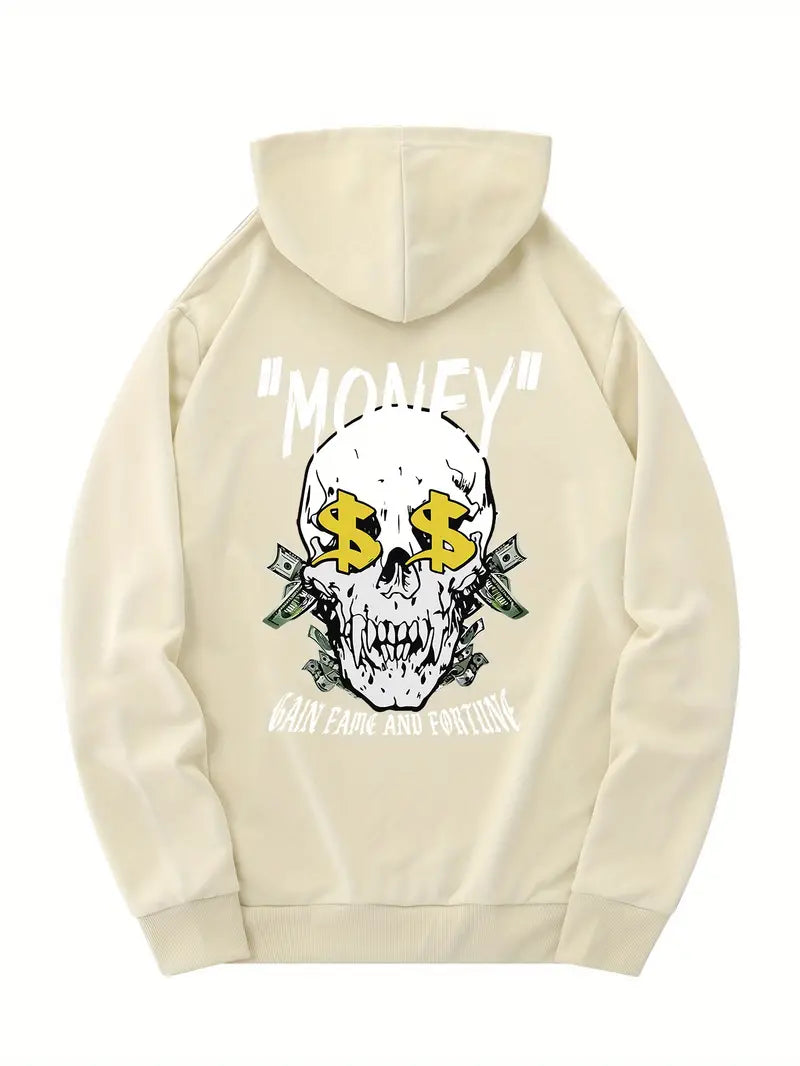 "Money" Skull Hoodie