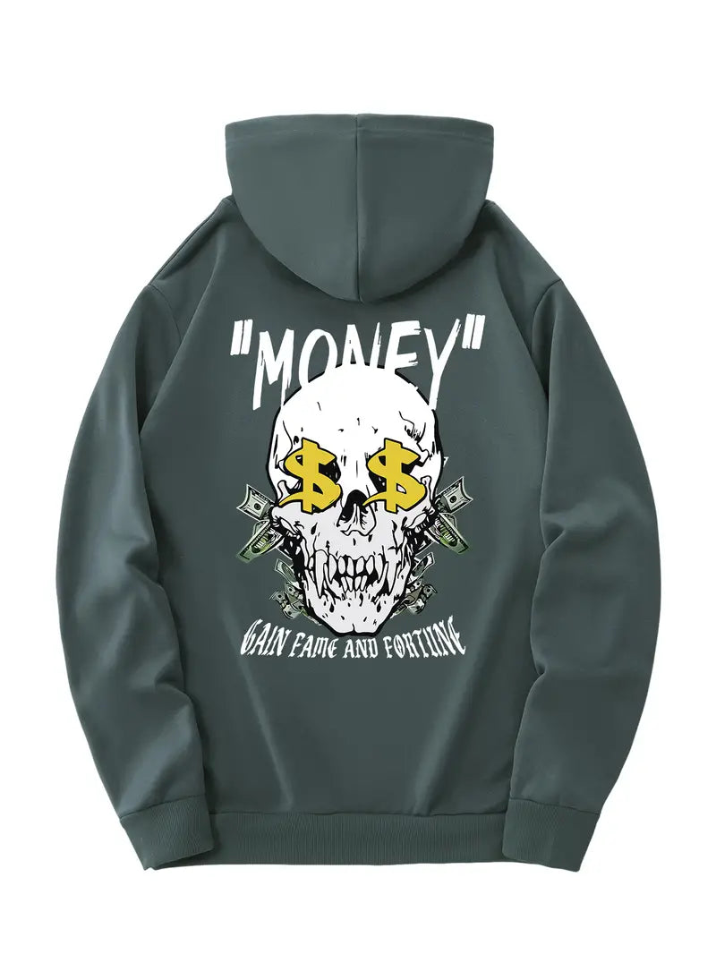 "Money" Skull Hoodie