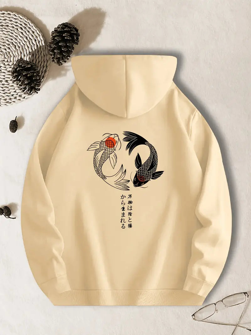 Yin & Yang Koi Harmony Hoodie