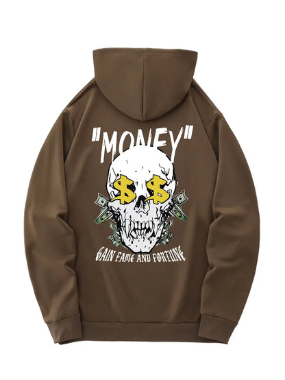 "Money" Skull Hoodie