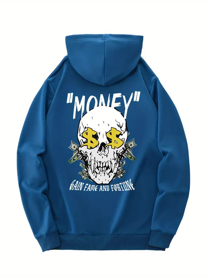 "Money" Skull Hoodie