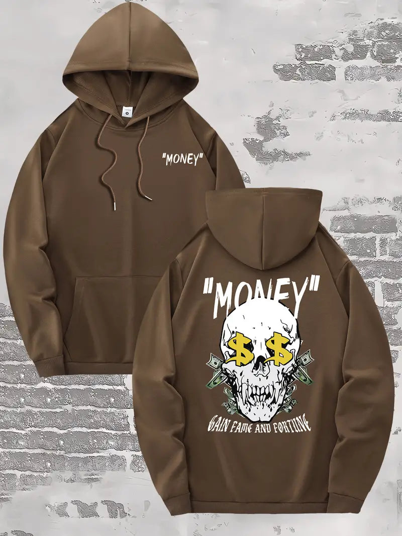 "Money" Skull Hoodie