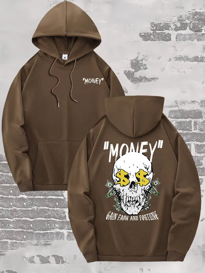 "Money" Skull Hoodie