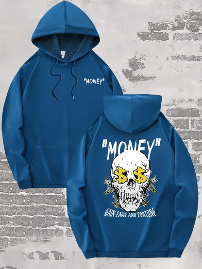 "Money" Skull Hoodie