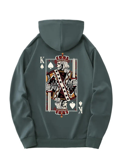 Royal Flush of Style: King of Spades Hoodie