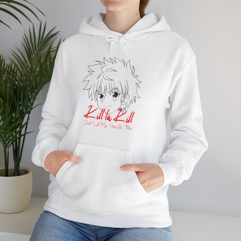 Killua's Calm Confidence: 'Just Let Me Handle This' Hoodie