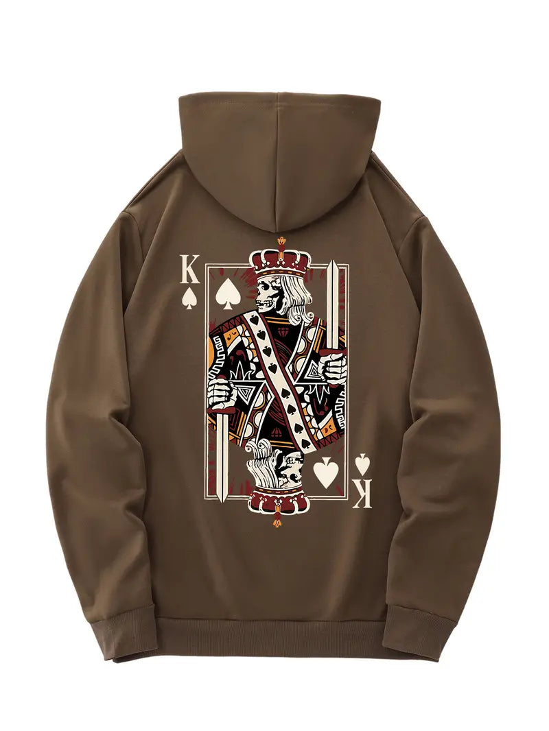 Royal Flush of Style: King of Spades Hoodie