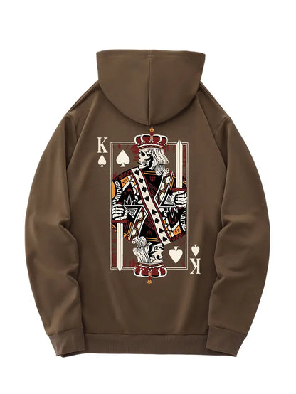 Royal Flush of Style: King of Spades Hoodie