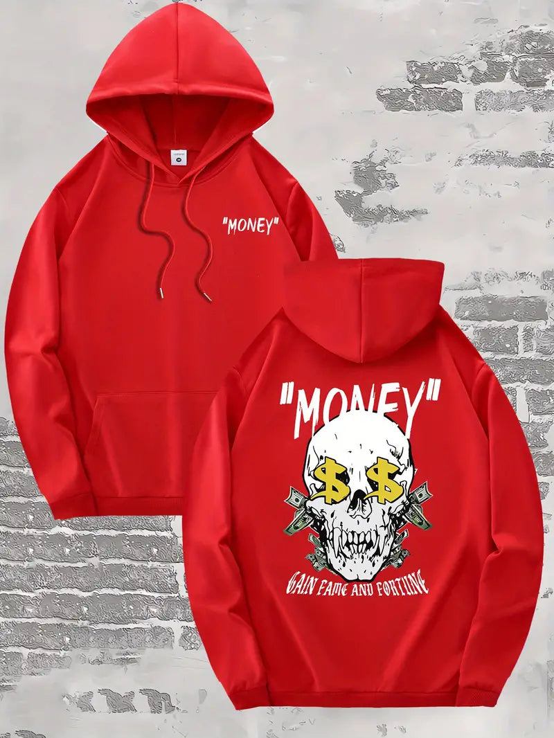 "Money" Skull Hoodie