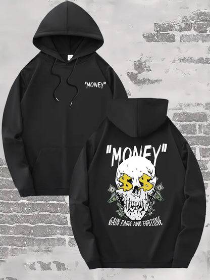 "Money" Skull Hoodie