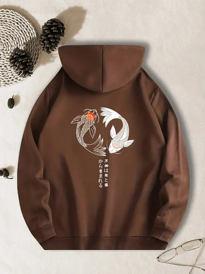 Yin & Yang Koi Harmony Hoodie