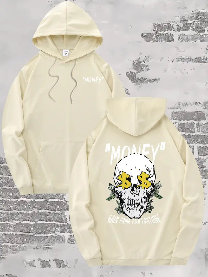 "Money" Skull Hoodie