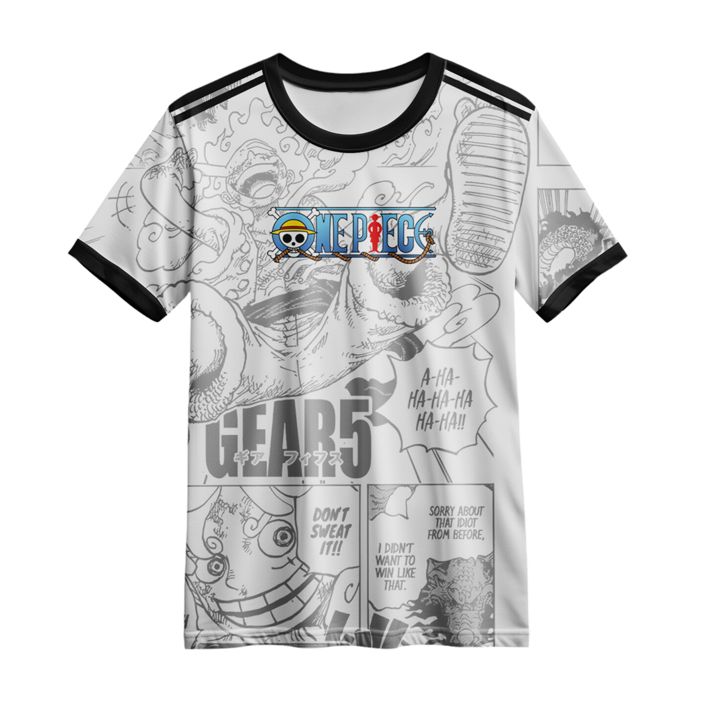 Gear 5: Luffy's Toon Force Masterpiece Manga Oversized tees