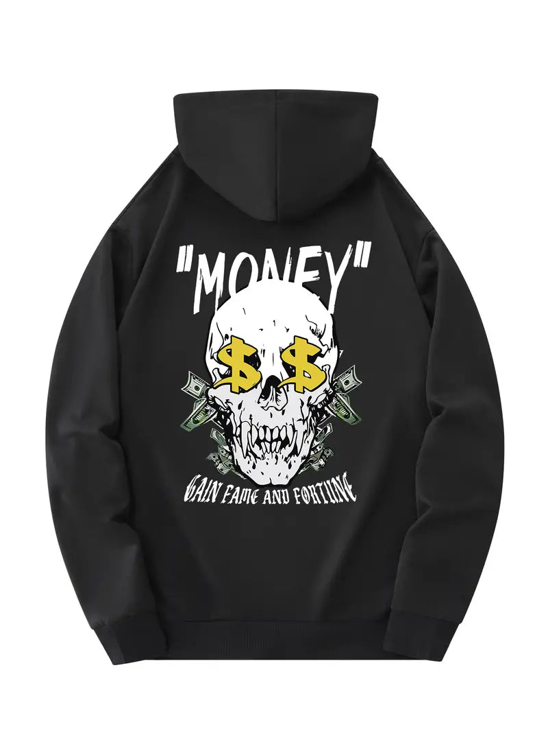 "Money" Skull Hoodie