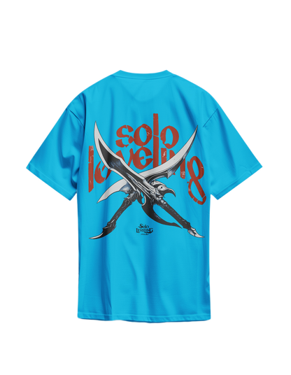 Shadow Monarch Dual Blade Artwork - Unisex Oversized Tee