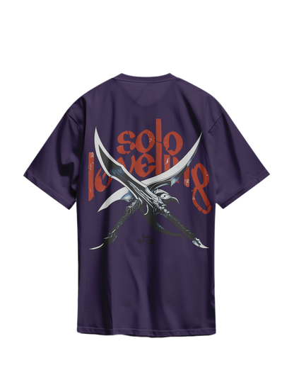 Shadow Monarch Dual Blade Artwork - Unisex Oversized Tee
