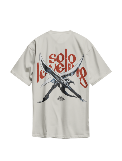 Shadow Monarch Dual Blade Artwork - Unisex Oversized Tee