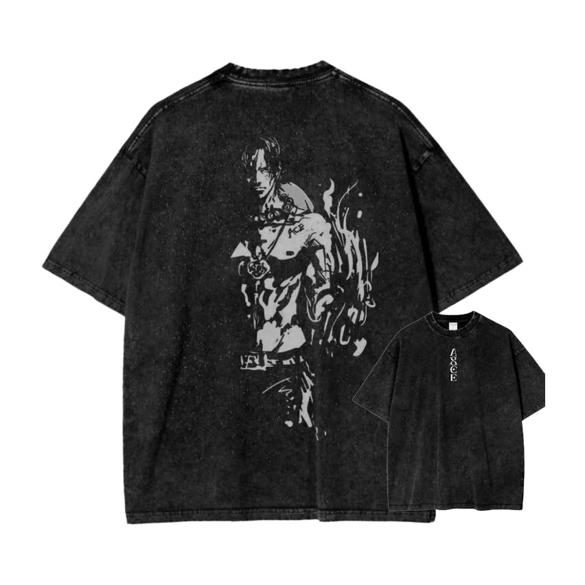 The Flame Warrior Fire Fist Ace Oversized Tee