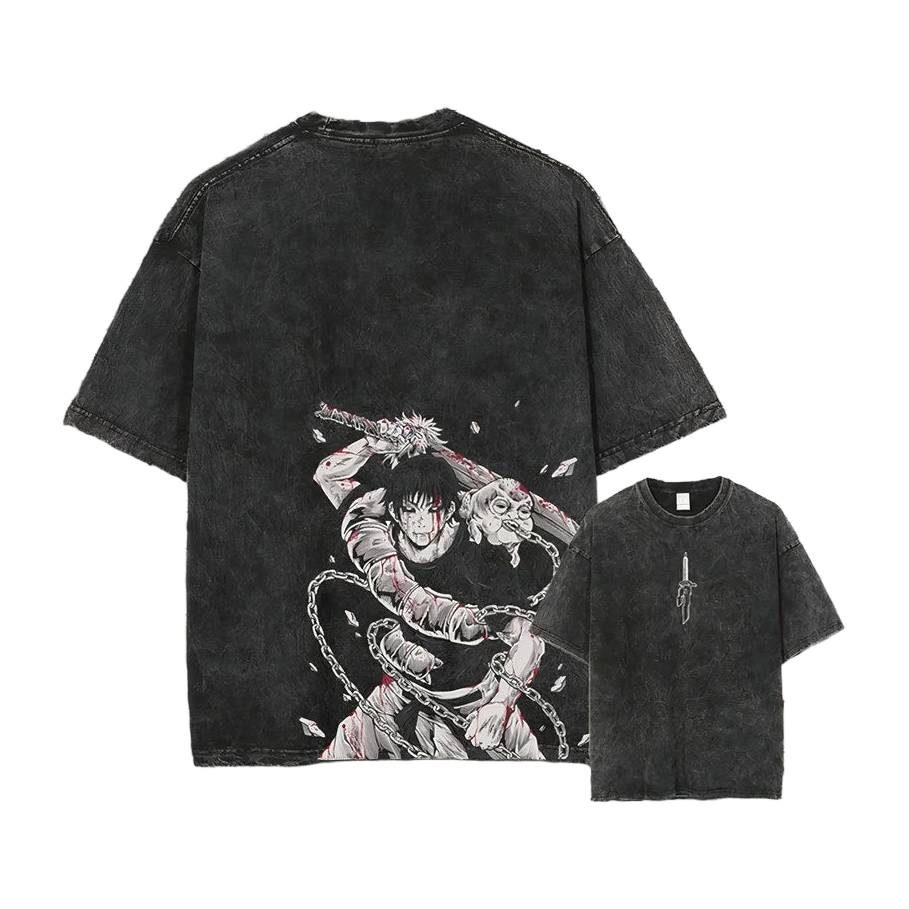 Toji Fushiguro vintage manga Oversized T-Shirt