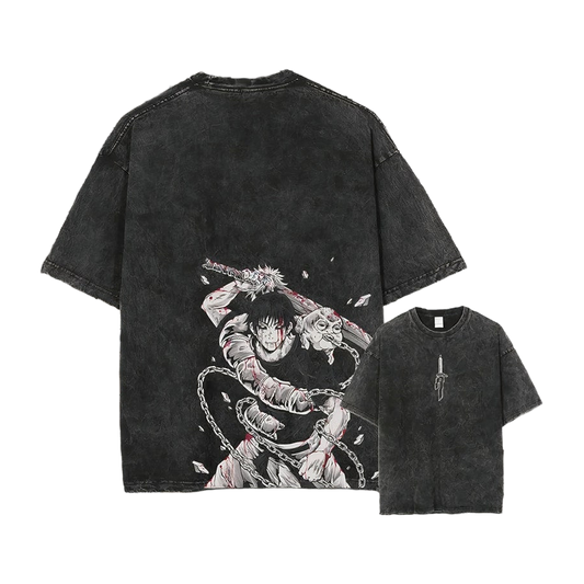 Toji Fushiguro vintage manga Oversized T-Shirt
