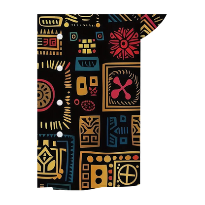 Vibrant African Quilt Print Shirt